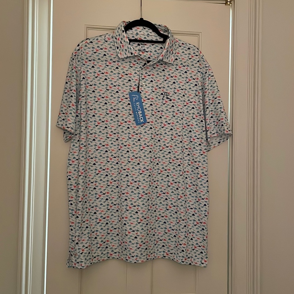 NWT Rhoback Men’s Performance Polo Size L
